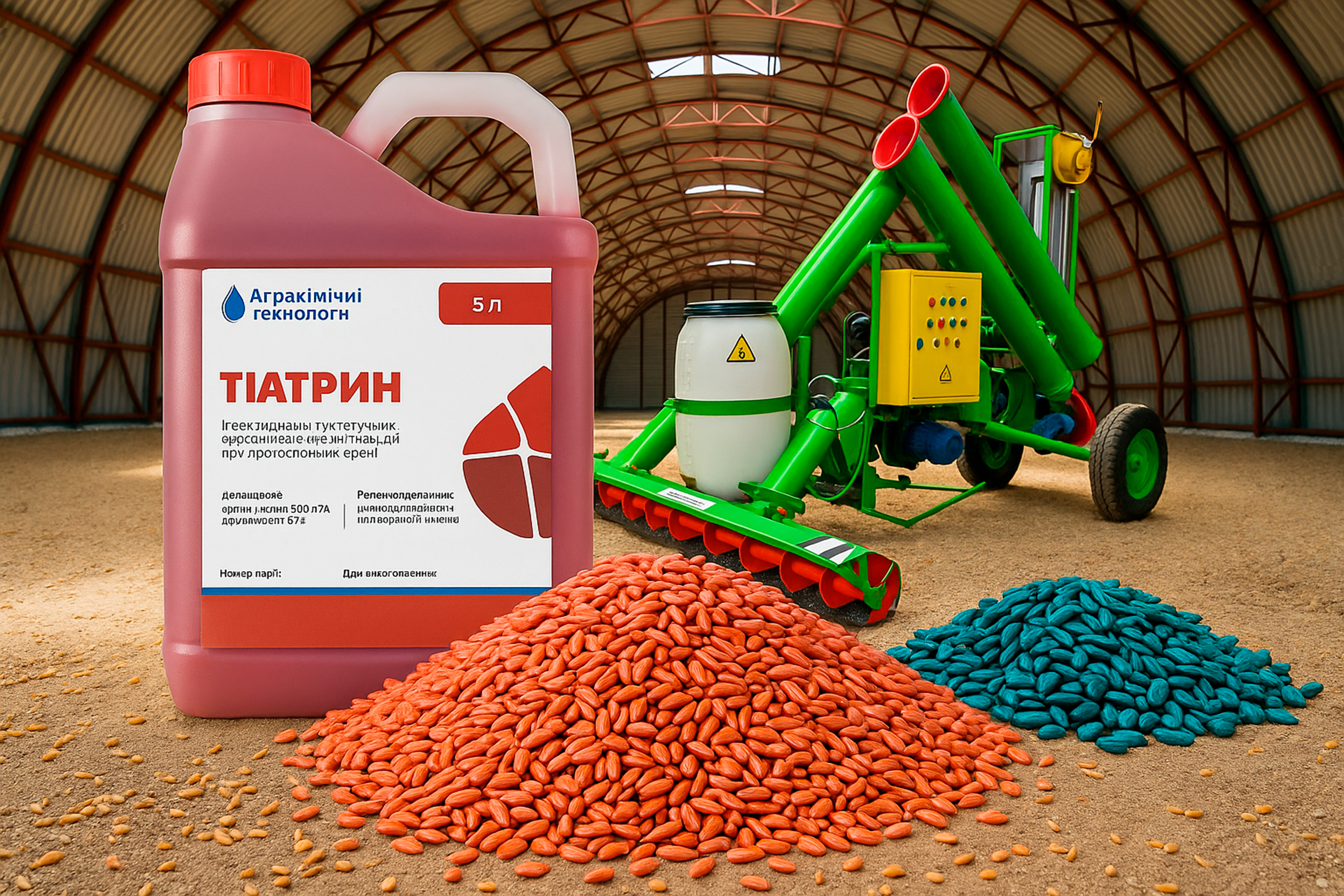 Протруювання насіння Тіатрином — рівномірне покриття та захист